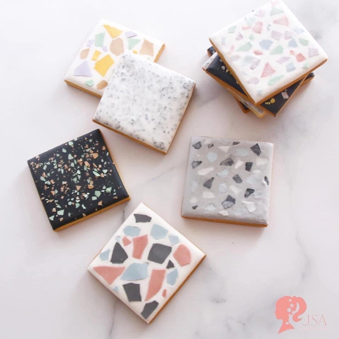 テラゾータイルアイシングクッキー